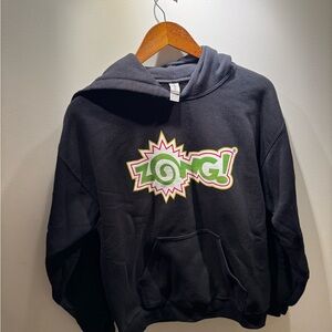 Zong Glassware Hoodie – Black, Size M, Light Wear